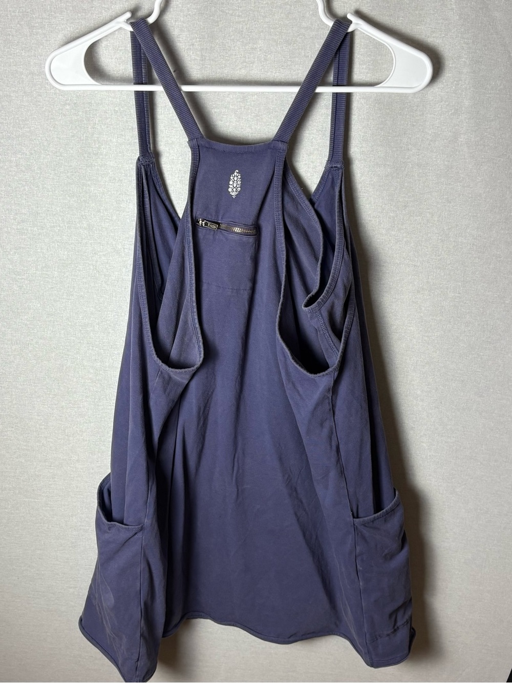 Free People Movement Hot Shot Mini Dress Blue size Large